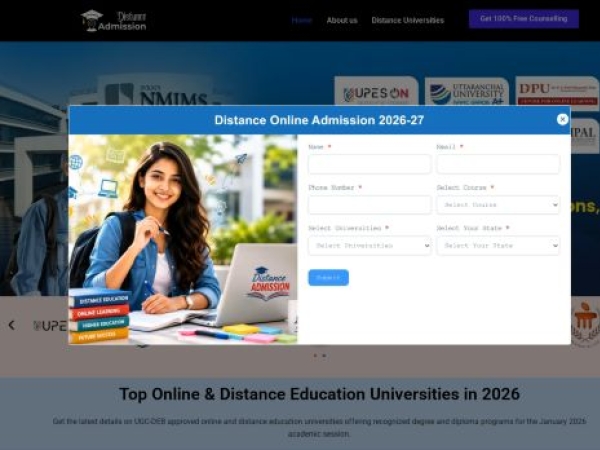 dde.distanceadmissions.com